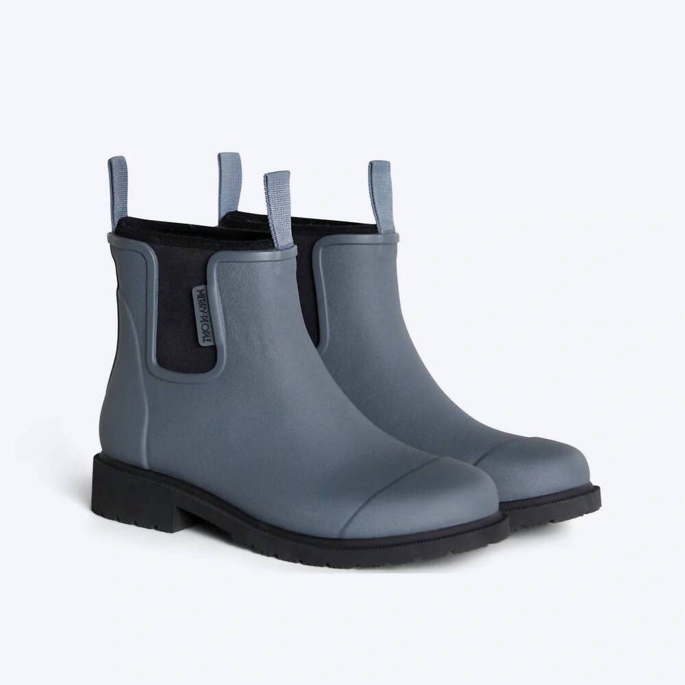 NEW MERRY PEOPLE women's bobbi ankle rain boot in slate gray